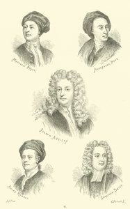 Matthew Prior, Alexander Pope, Joseph Addison, Allan Ramsay, Jonathan Swift by English School