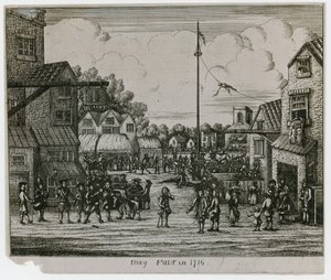 May Fair in 1716 by English School