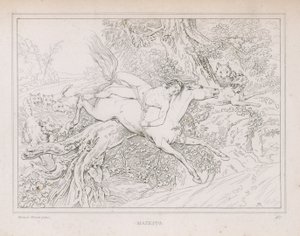 Mazeppa, based on the poem by Lord Byron by English School