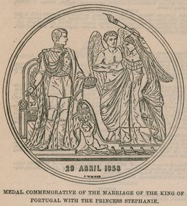 Medal Commemorative of the Marriage of the King of Portugal with the Princess Stephanie