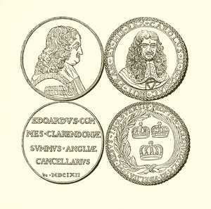 Medal of Clarendon and Medal in Commemoration of the Restoration by English School