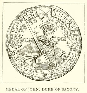 Medal of John, Duke of Saxony by English School
