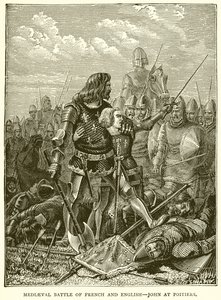 Mediaeval Battle of French and English--John at Poitiers