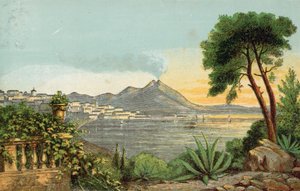 Mediterranean scene by English School