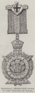 Memorial Decoration given to the Princess of Wales at the Opening of the Tower Bridge by English School