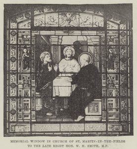Memorial Window in Church of St Martin-in-the-Fields to the late Right Honourable W H Smith, MP by English School