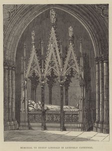 Memorial to Bishop Lonsdale in Lichfield Cathedral by English School