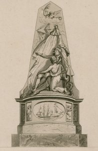 Memorial to Captain Edward Cooke, Westminster Abbey, London by English School