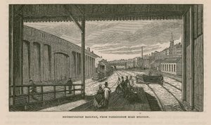 Metropolitan Railway from Farringdon Road Station by English School