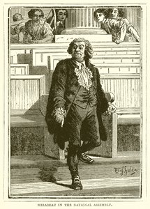 Mirabeau in the National Assembly by English School