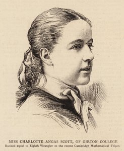 Miss Charlotte Angas Scott, of Girton College by English School