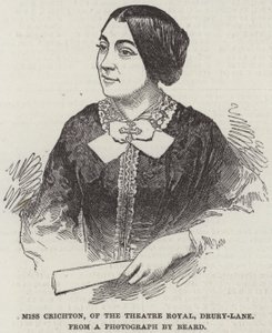 Miss Crichton of the Theatre Royal, Drury-Lane by English School