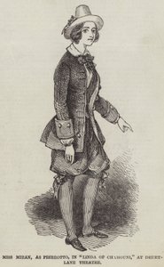 Miss Miran, as Pierrotto, in "Linda of Chamouni," at Drury-Lane Theatre by English School