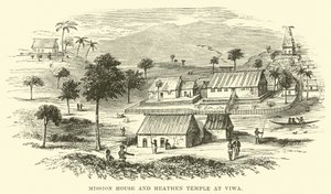 Mission House and Heathen Temple at Viwa by English School