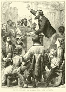 Moffat Preaching to a Boers Family and Servants by English School