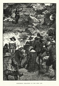 Mompesson preaching in the open air by English School