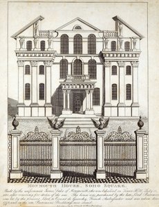 Monmouth House, Soho Square, published by N. Smith, 11th January 1791 by English School