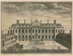Montague House in Great Russell Street by English School