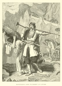 Montenegrins Going to Market at Cattaro by English School