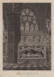 Monument of Bishop Stapledon, Founder of Exeter College, Oxford, in Exeter Cathedral by English School