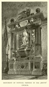 Monument of General Farnese in the Jesuits Church by English School