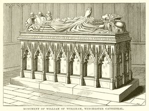 Monument of William of Wykeham, Winchester Cathedral by English School
