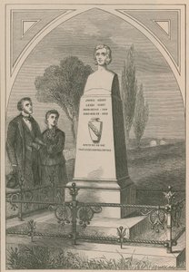 Monument to James Henry Leigh Hunt by English School