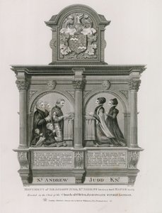 Monument to Sir Andrew Judd, Sheriff and Mayor, in St Helen