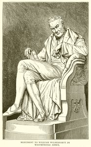 Monument to William Wilberforce in Westminster Abbey by English School