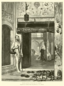 Moorish Santon at the Door of a Mosque