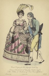 Morning Dress for Ladies and Gentlemen by English School