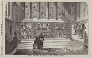 Mosaic Decoration in the Lady Chapel, Chester Cathedral (engraving) by English School