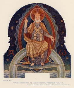 Mosaic decoration, St Albans Church, Streatham Park, London
