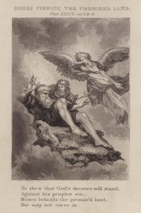 Moses Viewing the Promised Land, Deuteronomy 34:1 and 4 by English School