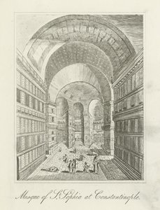 Mosque of St. Sophia at Constantinople by English School