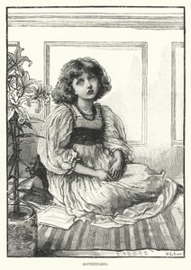 Motherless (engraving) by English School