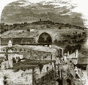 Mount of Olives from Jerusalem by English School