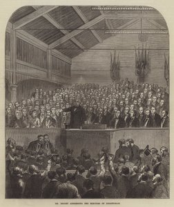 Mr Bright addressing the Electors of Birmingham by English School