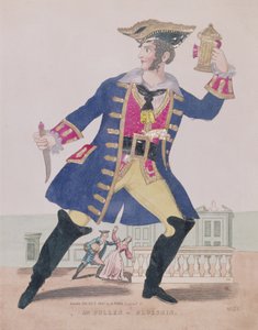Mr. Cullen in the role of Blueskin (Bluebeard), pub. 1810 by English School