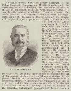 Mr F H Evans, MP by English School