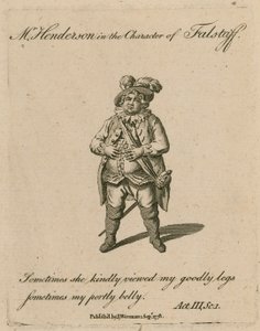 Mr Henderson in the character of Falstaff