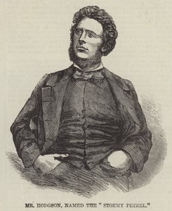 Mr Hodgson, named the "Stormy Petrel"