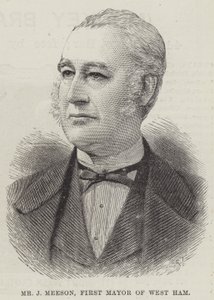 Mr J Meeson, First Mayor of West Ham by English School