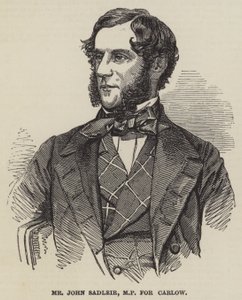 Mr John Sadleir, MP for Carlow by English School
