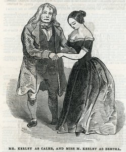 Mr. Keeley as Caleb and Miss M. Keeley as Bertha by English School