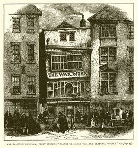 Mr. Salmons Waxwork, Fleet Street--Palace of Henry VIII. and Cardinal Wolsey by English School
