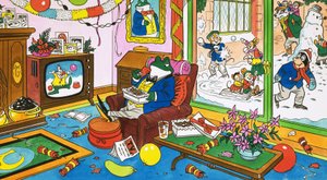 Mr Toad Watching Colour Television