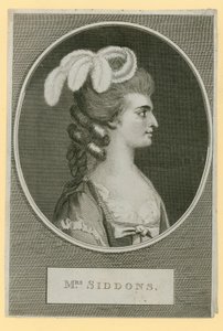 Mrs Sarah Siddons, actress by English School
