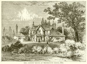 Mrs. Siddons House at Westbourne Green, 1800