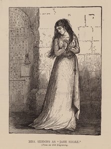 Mrs Siddons as "Jane Shore" by English School